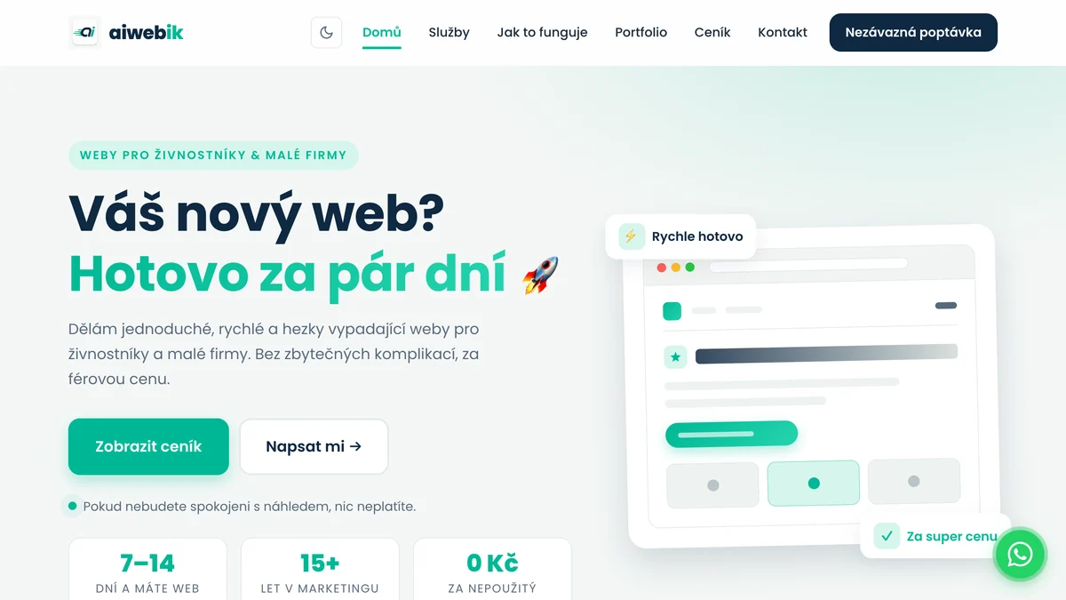 Náhled webu aiwebik.cz