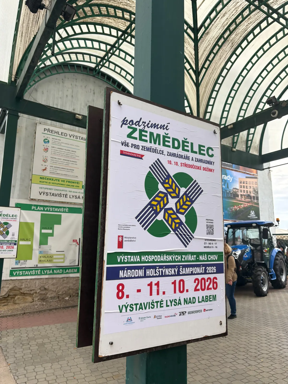 Plakát Podzimní zemědělec, Náš chov a Národní holštýnský šampionát 2026, 8. až 11. 10. 2026, Výstaviště Lysá nad Labem